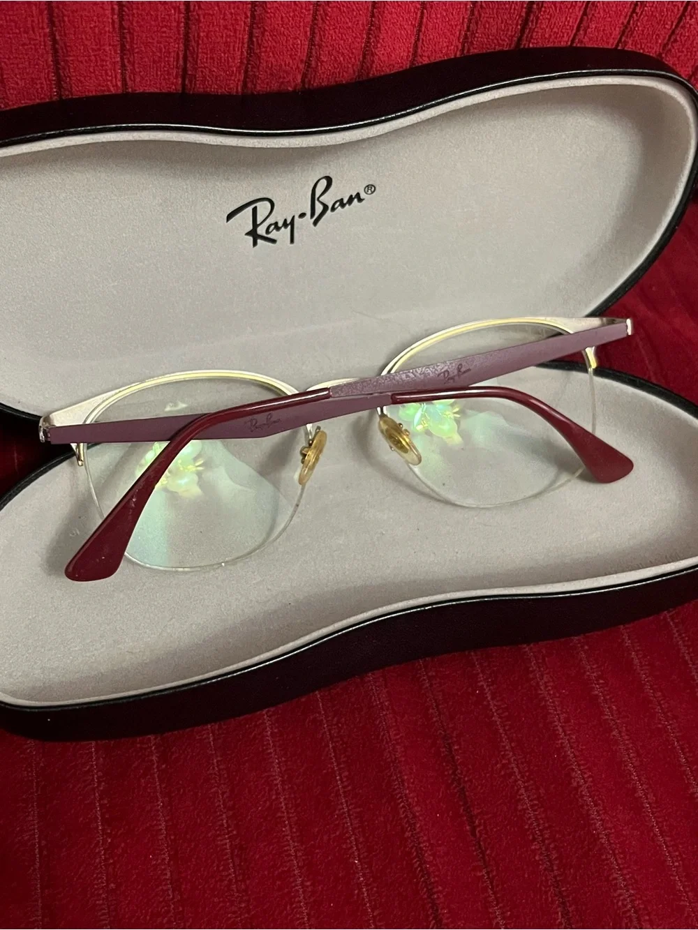 Ray-Ban Rimless Eyeglasses Frames and Cases